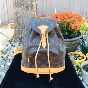 🌸NEW COWHIDE!🍒LOUIS VUITTON MONTSOURIS PM (MINI)